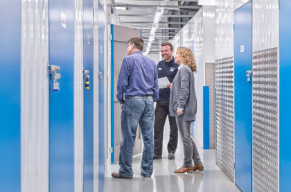Customers Viewing A Secure Storage King Storage Unit