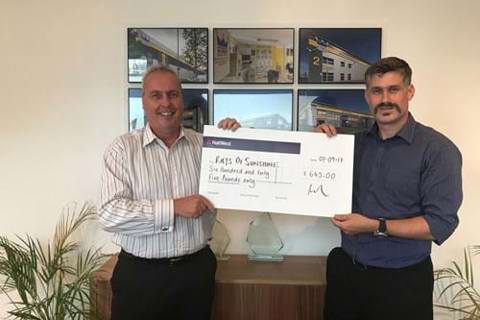 Regional Manager puts his looks on the line for Rays of Sunshine