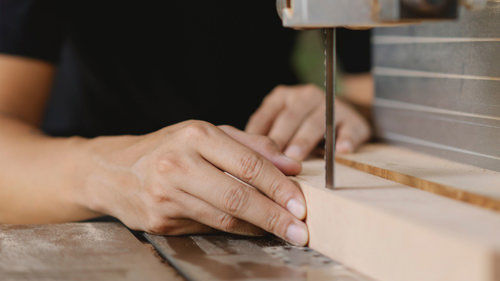 Cutting wood panels to size