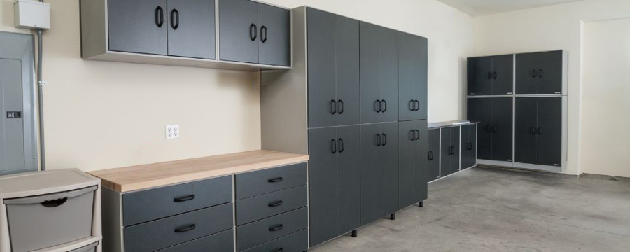 cabinets in the garage